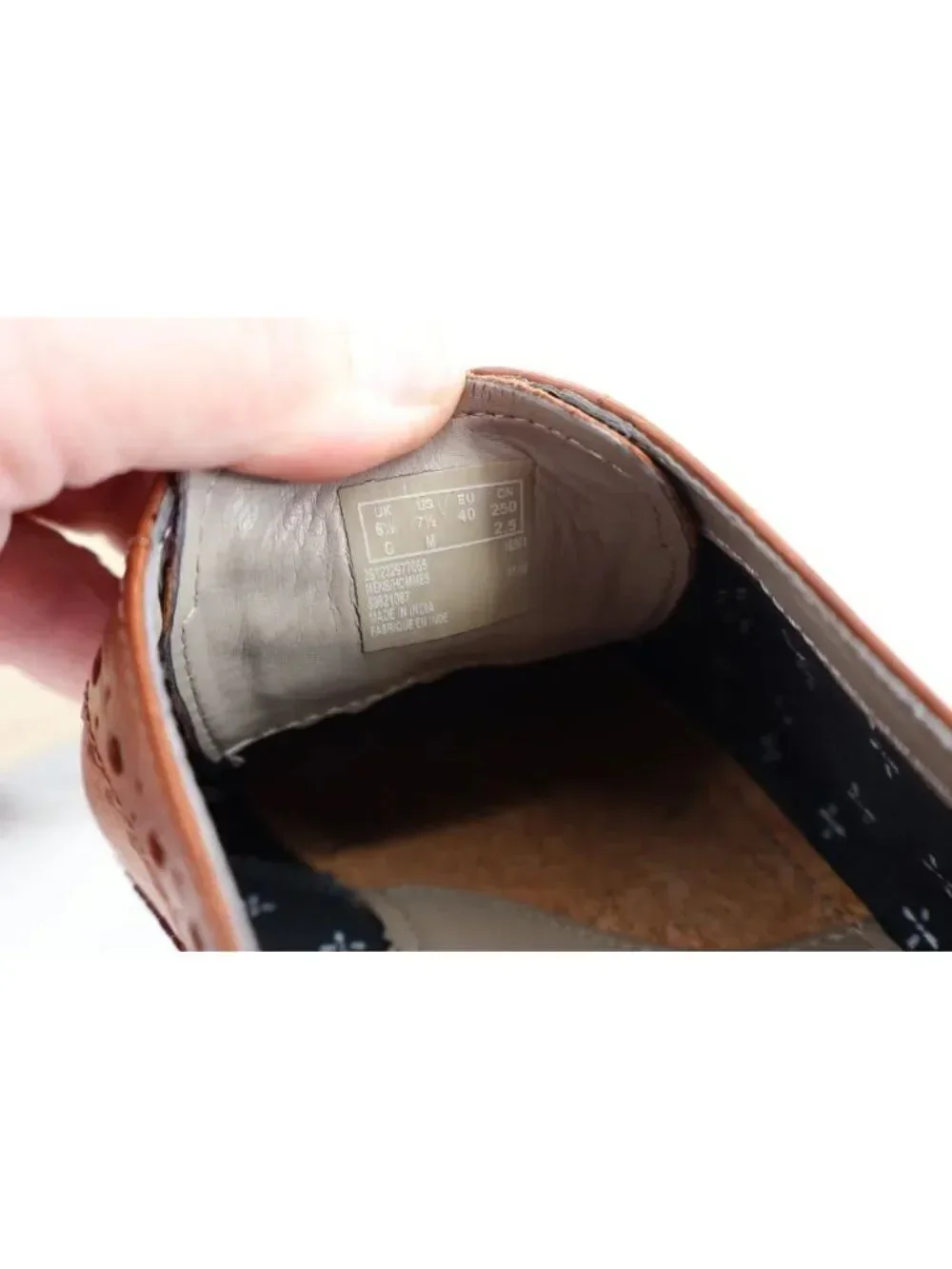 Clarks Mens Pitney Limit Loafer Size 7.5 Brown Wingtip Lace Up Leather Shoe